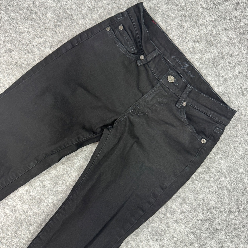 7 For All Mankind Womens Bootcut Jeans Black Size 25 Made‎ in USA EUC